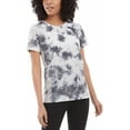 thumbnail image 2 of Danskin Womens Tie Dye Tee Shirt(Black Combo Small), 2 of 3