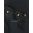 thumbnail image 3 of Oh! Mamma Maternity Women's Double Rolled Cuff Denim Shorts with Full Panel (Women's and Women's Plus), 3 of 6