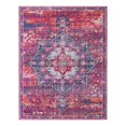 thumbnail image 3 of Unique Loom Renaissance Collection Area Rug - Roma (10' 6" x 13' Rectangle Multi Fuchsia/Blue), 3 of 7