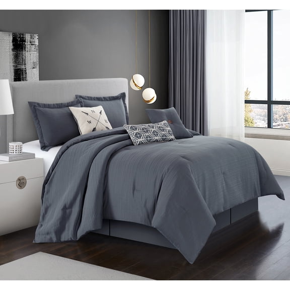Nanshing Dianella 7-Piece Contemporary Comforter Set King