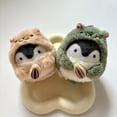 thumbnail image 3 of Japanese Cute Positive Energy Penguin and Hamster Plush Keychain - Adorable Backpack Pendant, 3 of 9