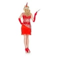 thumbnail image 2 of Music Legs Women's Fearless Flapper 70595-RED 70595-RED-XL, 2 of 2