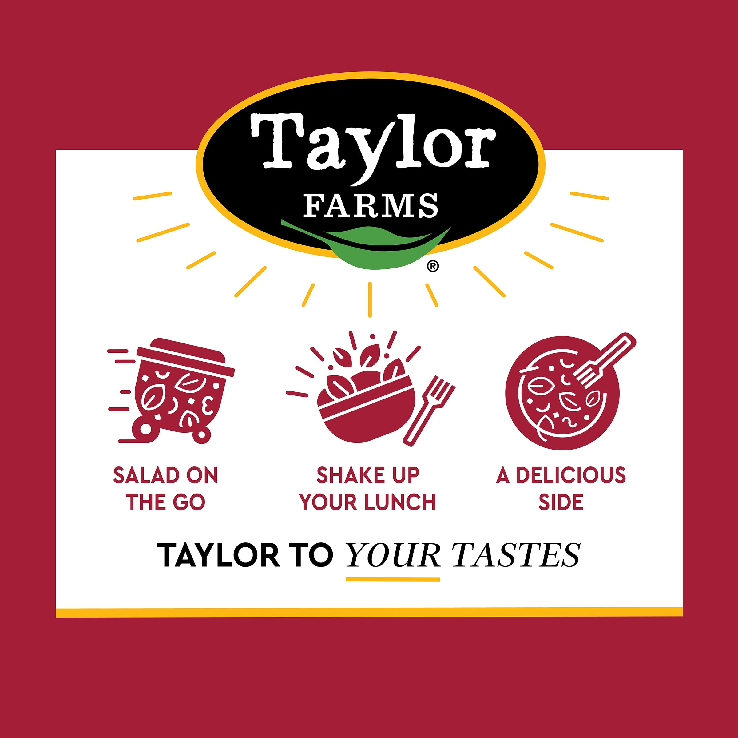 Taylor Farms Pizza Ranch Mini Salad Kit, 4.67 oz Bag, Fresh