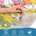 thumbnail image 4 of Colorful Flower Curtain Valance for Kitchen Windows/Bathroom/Living Room/Bedroom Blackout, Rod Pocket Valance Small Window Treatment, 54" W x 18" L Home Decor, 4 of 6