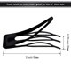 thumbnail image 2 of 24 Piezas Pinzas para el Cabello de Doble Punta Pinzas para el Cabello de Metal Pasadores para Hacer Cabello, Suministros de Salón (Negro), 2 of 5