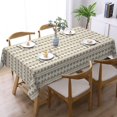 thumbnail image 5 of Rectangle Tablecloth with Wave Lace 60x84 Inch, Cream Leaf Running Rectangular Tablecloths Water Resistant Table Covers Kitchen Tablecover for Restaurant, Picnic, Indoor and Outdoor Dining, 5 of 8