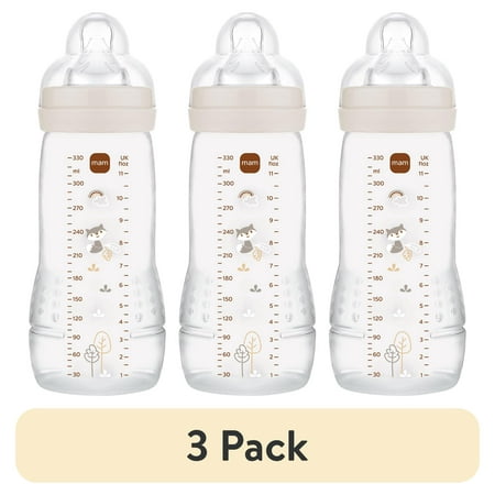 (3 pack) MAM Easy Active 11oz Bottle 2 Pk Unisex