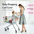 thumbnail image 3 of Funda para carrito de compras multifuncional 2 en 1 para bebé, funda para trona para niños con cojín suave grueso, soporte transparente para teléfono para niños y niñas, 3 of 9