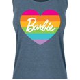 thumbnail image 3 of Barbie - Pride Rainbow Heart - Women's Racerback Tank Top, 3 of 5