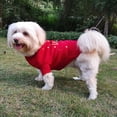thumbnail image 3 of Suéter clásico para perros, suéter grueso para mascotas, ropa de invierno para mascotas Xs Afortunado Sencillez, 3 of 5