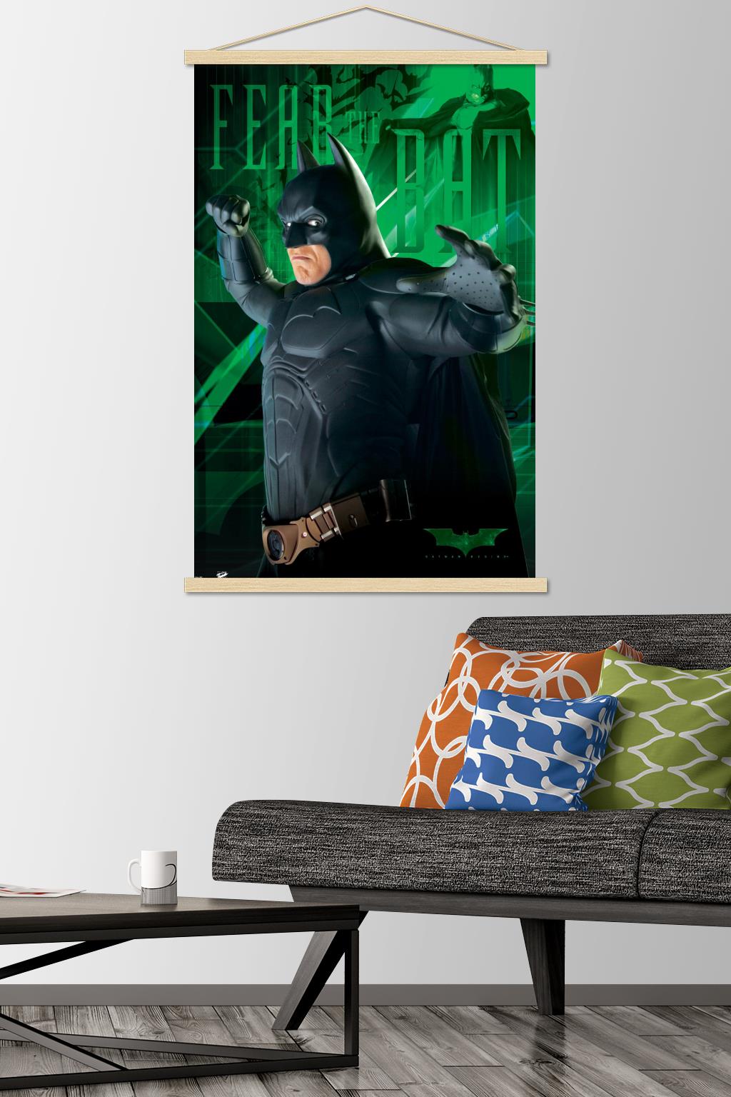 DC Comics - Batman - Fear Wall Poster with Wooden Magnetic Frame, 22.375" x 34"