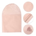 thumbnail image 3 of Unique Bargains 3 Pcs Dustproof Bottom Opening Garment Bag Pink 23.62"x17.72", 3 of 6