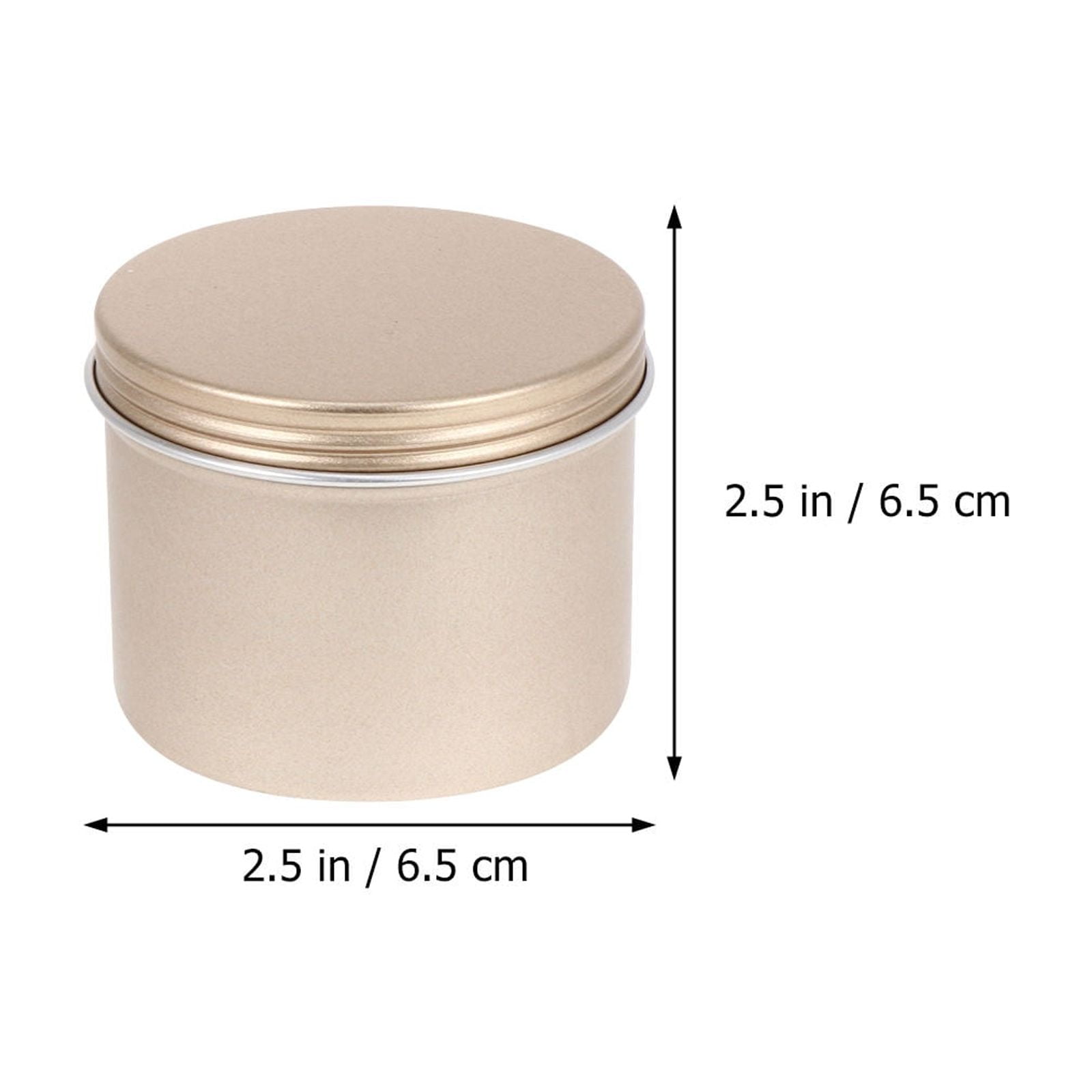 ULTNICE 12Pcs Golden Aluminum Jar Container Refillable Wide Mouth Box for Easy Storage of Cream and Body Care