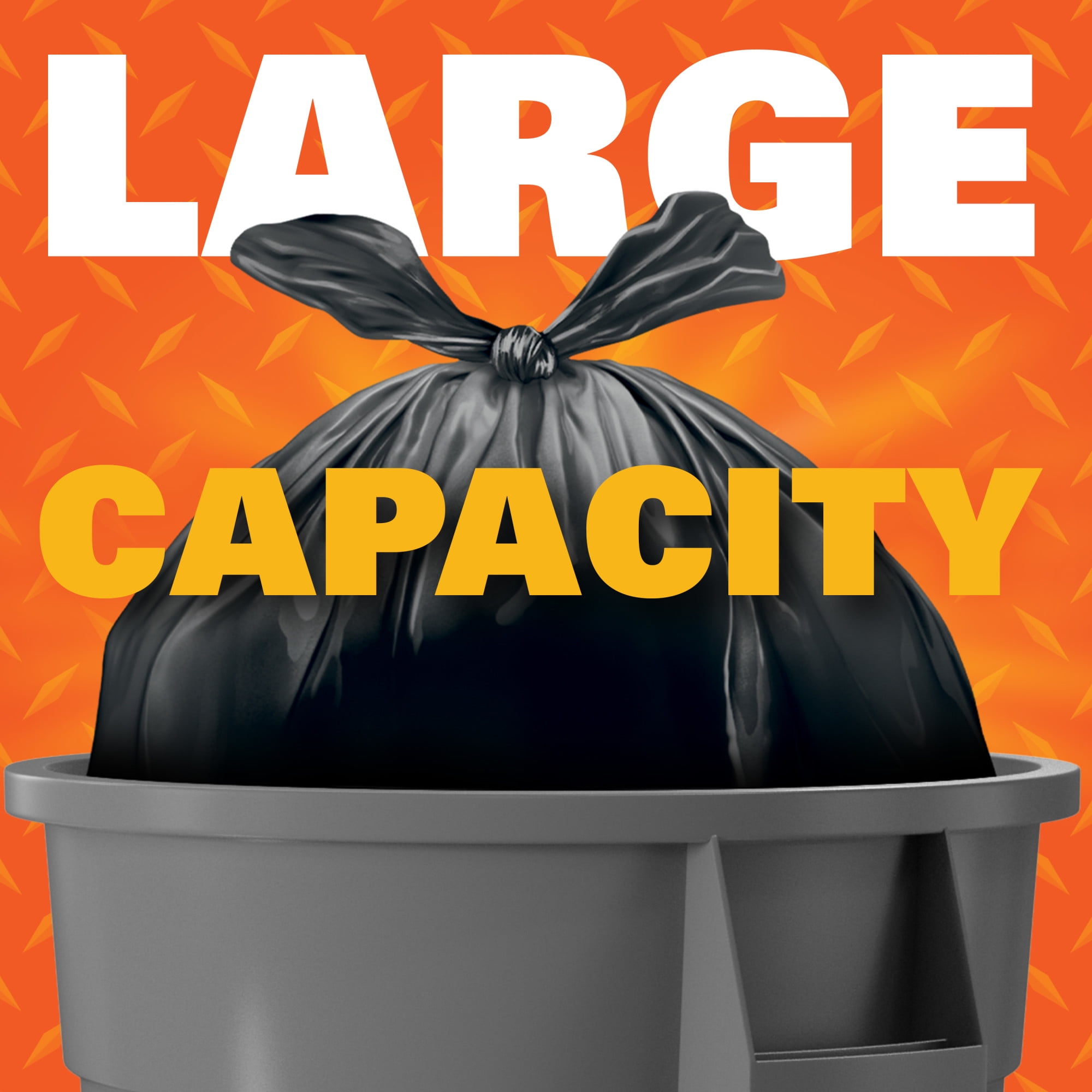 (2 pack) Hefty Easy Flaps Multipurpose Large Trash Bags, 30 Gallon, 40 Count