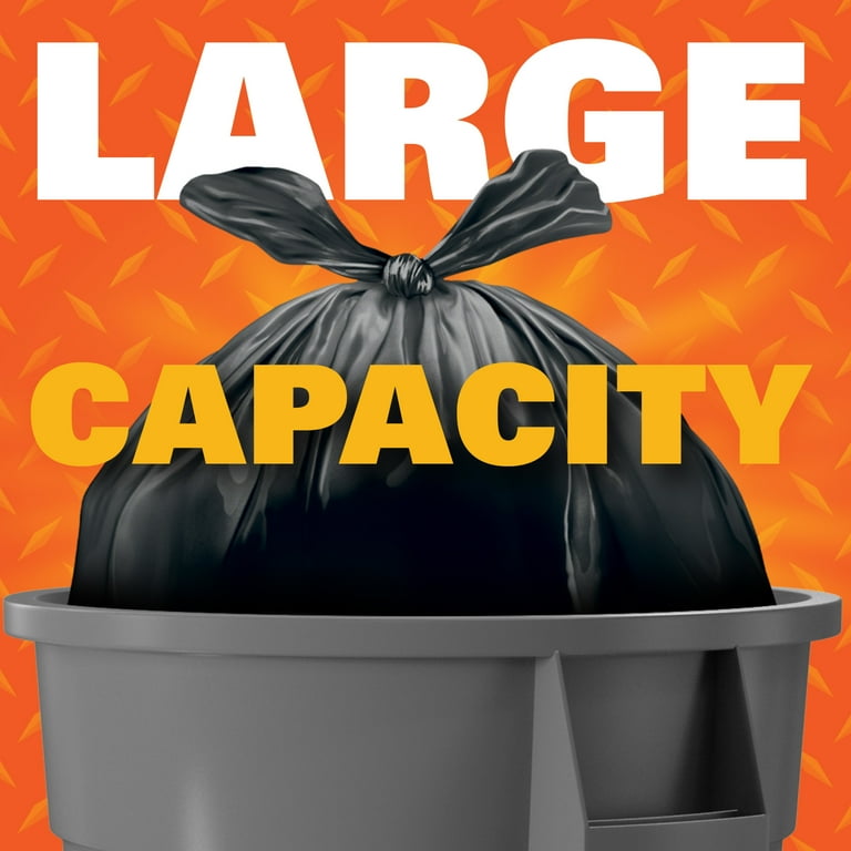 Hefty Strong Tie Garbage Trash Bags, Easy Flaps, Multipurpose