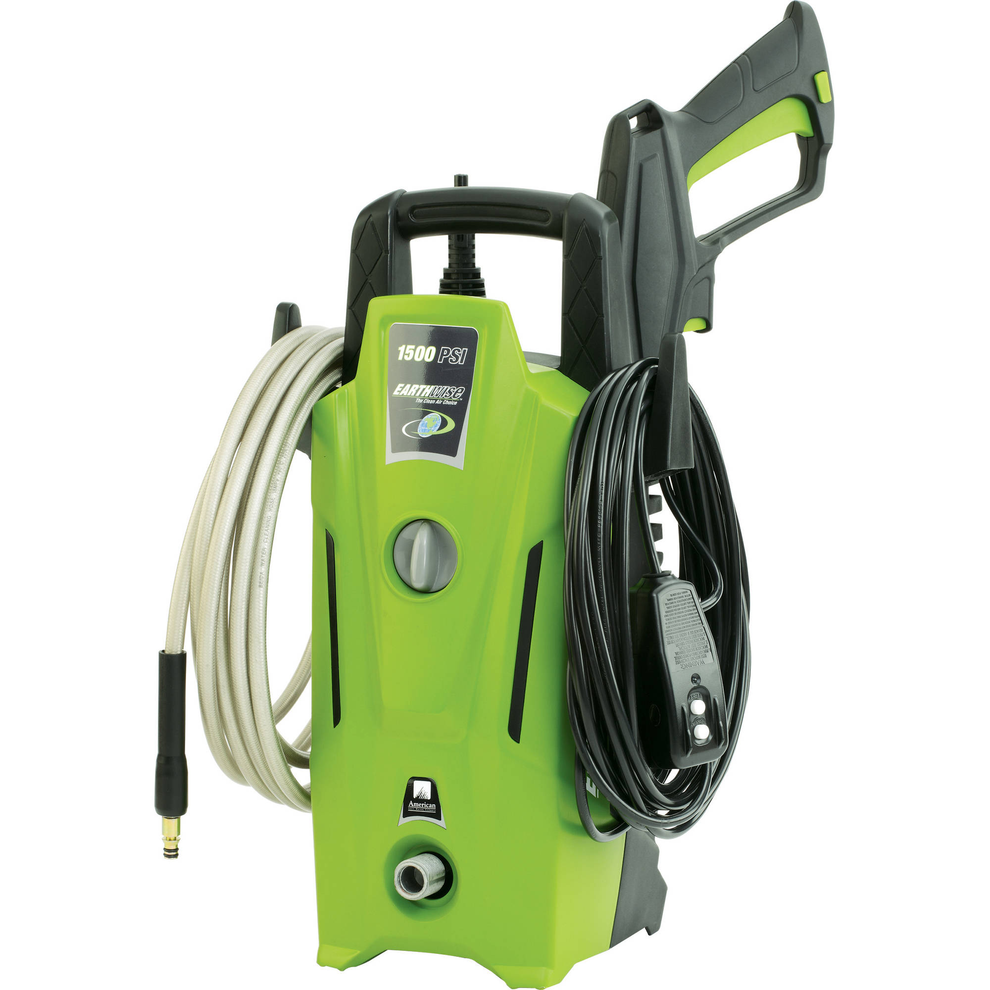 Corded Electric Pressure Washer 1500 PSI Adjustable Spray Gun 1.3 GPM