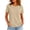 Khaki-70816GG, variant on Hearthz Raglan Short Sleeve Shirts Women Solid Color Basic Crewneck Shirts for Women Athletic Workout Plain Teacher Shirts for Women