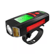 thumbnail image 1 of Luz Bicicleta Recargable Usb Malubero Linterna Recargable Usb + Bocina Rojo con Negro, 1 of 4