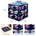 thumbnail image 3 of Dragonfly Foldable Storage Basket with Handle, 10.8"x10.5"x10.6", Large Capacity Organizer Bins, 3 of 6
