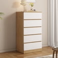 thumbnail image 3 of Cómoda de madera maciza, dormitorio, salón, combinación de cabecera, mueble de almacenamiento contra la pared, 3 of 4
