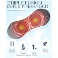 thumbnail image 3 of Triple Fusion Back Massager – Triple Fusion Back Massager for Sciatica, 135° Ergonomic Contour, with Vibration, Heat & Electric Lift, Skin-Friendly Fabric & One-Touch Contro(1set), 3 of 7