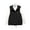 Black, variant on Puffer Vest for Women Casual Solid Color Sleeveless Hooded Warm Drawstring Coat With Pockets