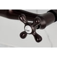 thumbnail image 4 of Kingston Brass KS3255AX Vintage Double-Handle Wall-Mount Bridge Kitchen Faucet, Oil Rubbed Bronze, 4 of 7