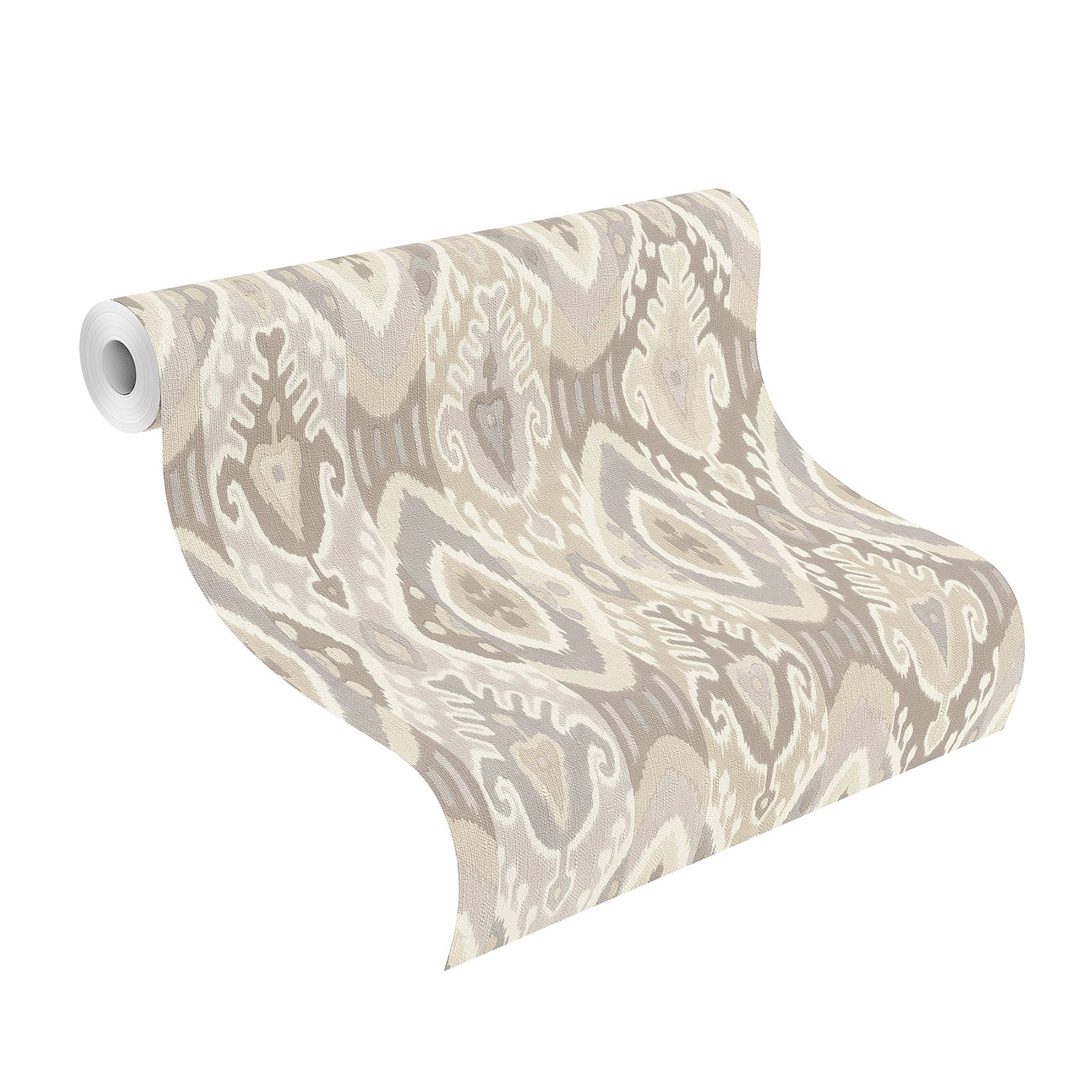 Advantage Villon Light Grey Ikat Wallpaper