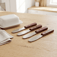 thumbnail image 5 of Butter Spreader,Stainless Steel Butter Spreader with Straight Edge and Wooden Handle, 4 Count, 5 of 6