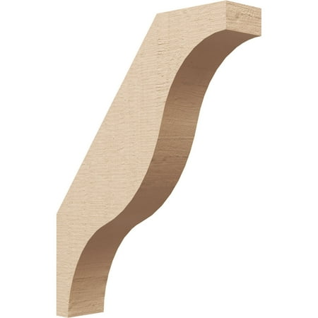

Ekena Millwork 3 W x 14 D x 18 H Funston Rough Cedar Woodgrain TimberThane Knee Brace Primed