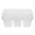 thumbnail image 1 of 10pcs Six-hole Transparent Plastic Nursery Pot Durable Plant Pot for Home, 1 of 7