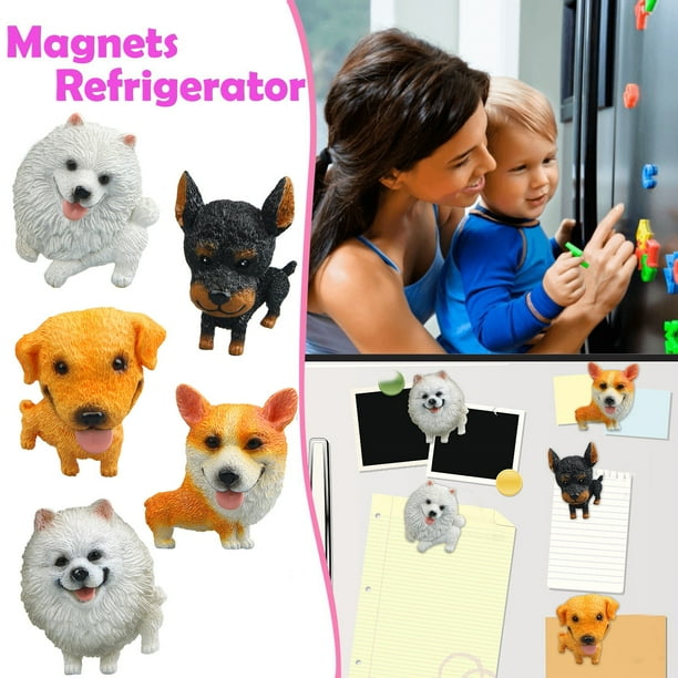 LADIGASU Modelo de Perro Imán de Nevera Adhesivo Magnético Muñeca Imán de Nevera Liquidación 1 Pegatina para Nevera