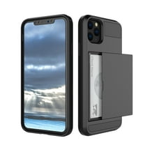 FIEWESEY for iPhone 14 Case,for iPhone 14 Pro Case,for iPhone 14 Pro Max Case,with Card Holder Protective Shockproof Hidden Card Slot Slim Wallet Case for iPhone 14 (Black)