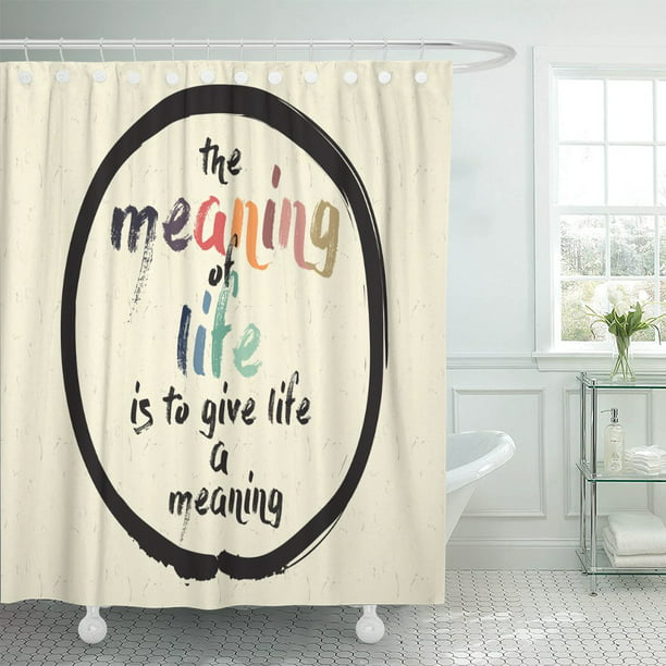 Pknmt The Meaning Of Life Is To Give, Shower Curtain Meaning