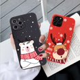thumbnail image 4 of Christmas Cartoon New Year Gift Silicone Phone Case for iPhone 13 12 Pro Max Plus Cover, 4 of 5