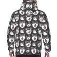 thumbnail image 7 of Sikiie HUSKY Face Men's Hoodie, Essentials Hoodie, Sweatshirt, Pullover Hooded Sweatshirt for Men-Small, 7 of 7