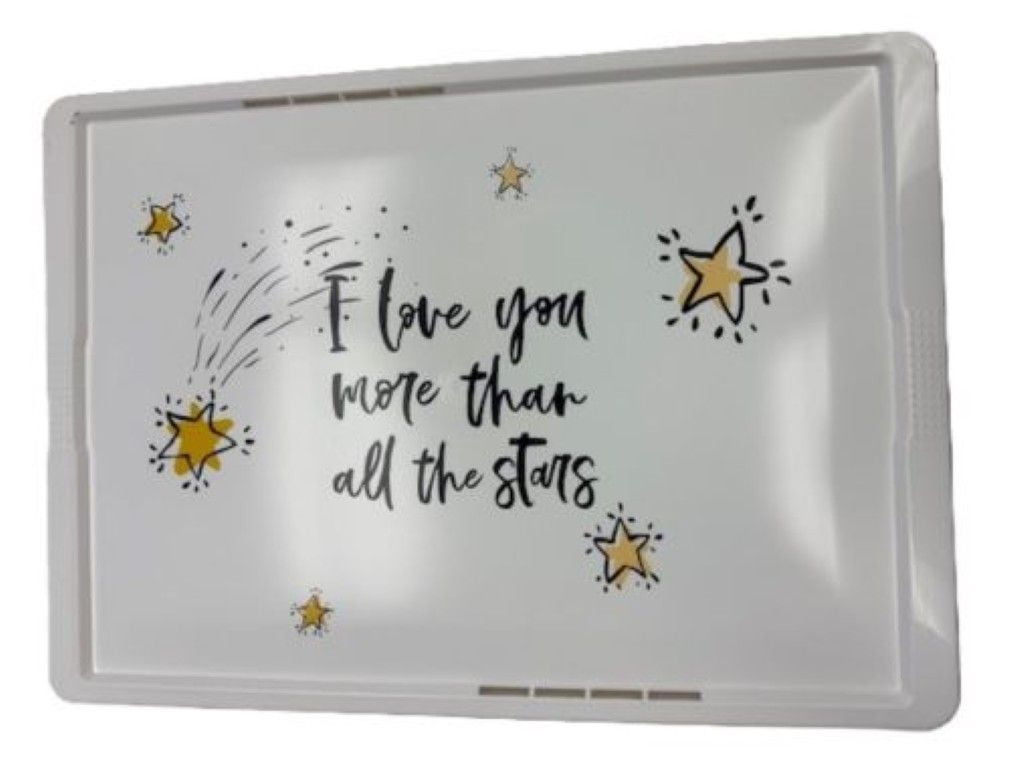 Qutu Plastic Storage Box Cute Moon Trend Box 25L, use by Adult and Teens