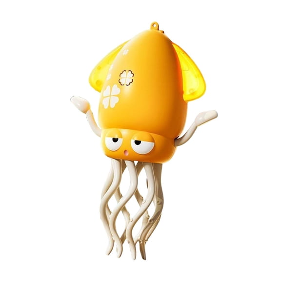 Juguete de animal bailarín, juego interactivo de baile automático, decorativo, ligero, regalo, juego de aprendizaje temprano para viajes, hogar, día Amarillo