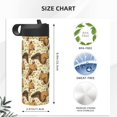 thumbnail image 4 of Bingfone Cute Squirrel with Green Leaves Print 18oz Sports Insulated Kettle With Straw, Leakproof & BPA Free, Drinking Sports Water Bottle for Fitness, Gym & Outdoor, 4 of 8
