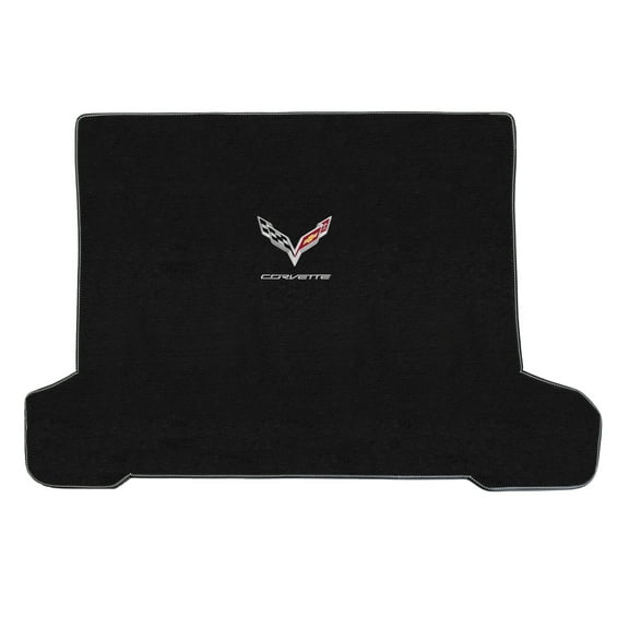 Lloyd Mats Custom Fit Floor Mats for Corvette C7 Coupe 2014-2019 LogoMat Cargo Charcoal