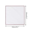 thumbnail image 2 of INSPIRE CHIC Men's Pocket Square Cotton Handkerchiefs for Suits Jacket Wine Red One Size, 2 of 4