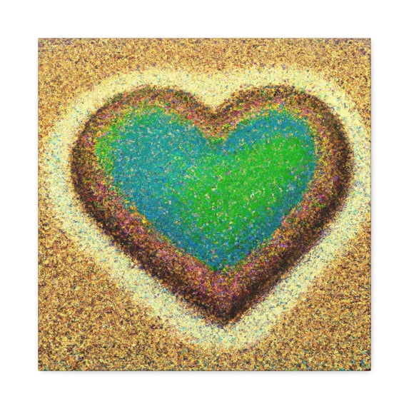 Heart in the Sand - Canvas