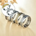 thumbnail image 2 of Minnieouse Anillo para hombre, joyería de mano portátil chapada en acero inoxidable, decoración de vestimenta informal, círculo, regalo para Ropa, zapatos y accesorios Miscelánea Plata Tamaño 10, 2 of 6