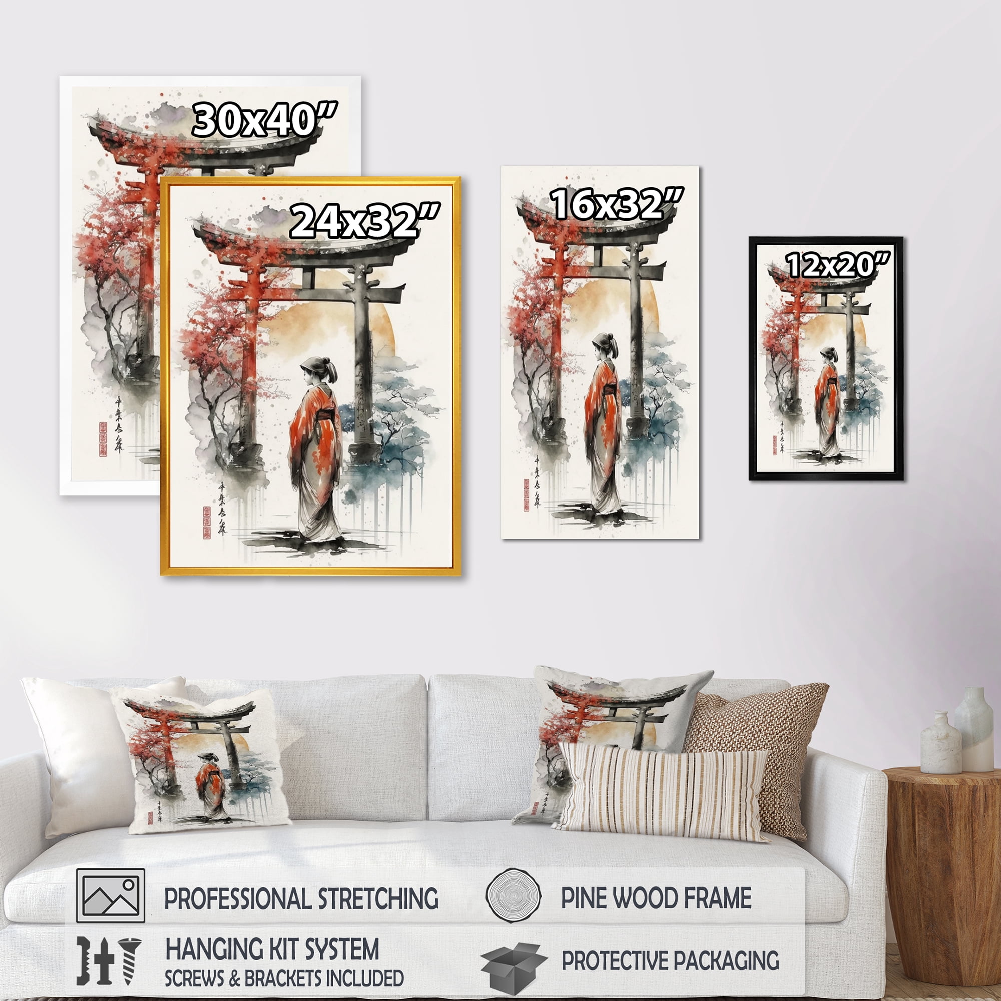 Designart Asian Female I Canvas Wall Art