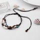 thumbnail image 3 of 2x tobilleras bohemias de piedra de concha de mar Natural para mujer, pulsera de tobillo de concha marina con cuentas de madera en pierna y pie Cha, 3 of 5