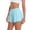 Light Blue, variant on Women's 2 in 1 Flowy Athletic Shorts Quick Dry Nylon Elastic Waist Drawstring Running Yoga Gym Workout Casual Shorts with Pockets, XS-XXL