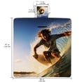 thumbnail image 2 of Surfing Canvas Picnic Mat - Waterproof Outdoor Blanket - Large Portable Mats with Travel Bag for Picnics and Family Gatherings - Foldable, Easy to Clean, and Durable Design, 2 of 6