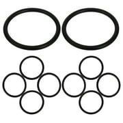 WHAMVOX Black Rubber Ring Gasket for Singing Bowl Sound Bowl Pad Set of 10pcs Easy Installation Durability