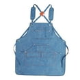 thumbnail image 2 of Colaxi Canvas Work Apron Gardening Apron for Workshop Mechanics Gardeners Carpenter Light Blue, 2 of 10