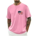 thumbnail image 2 of Guluxicc Mens Patriotic Graphic Shirts 4th of July Tee Shirts Regular Fit Summer Independence Day Tops, 2 of 6